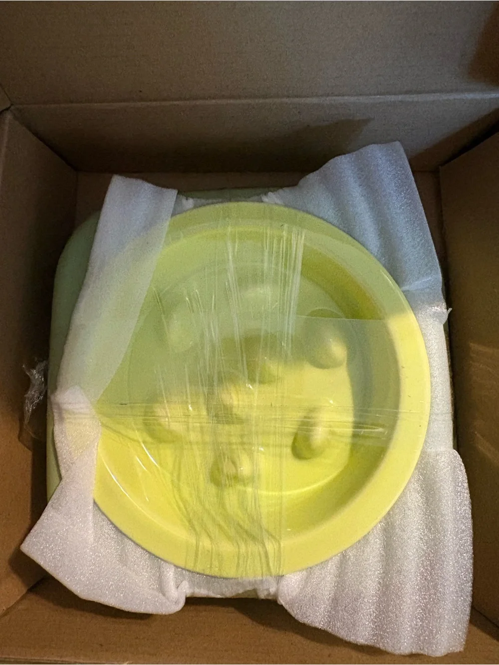 Slow Feed Dog Bowl - Red Slow Feeder for Dogs